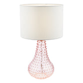 Kristina Hobnail Table Lamp Pink